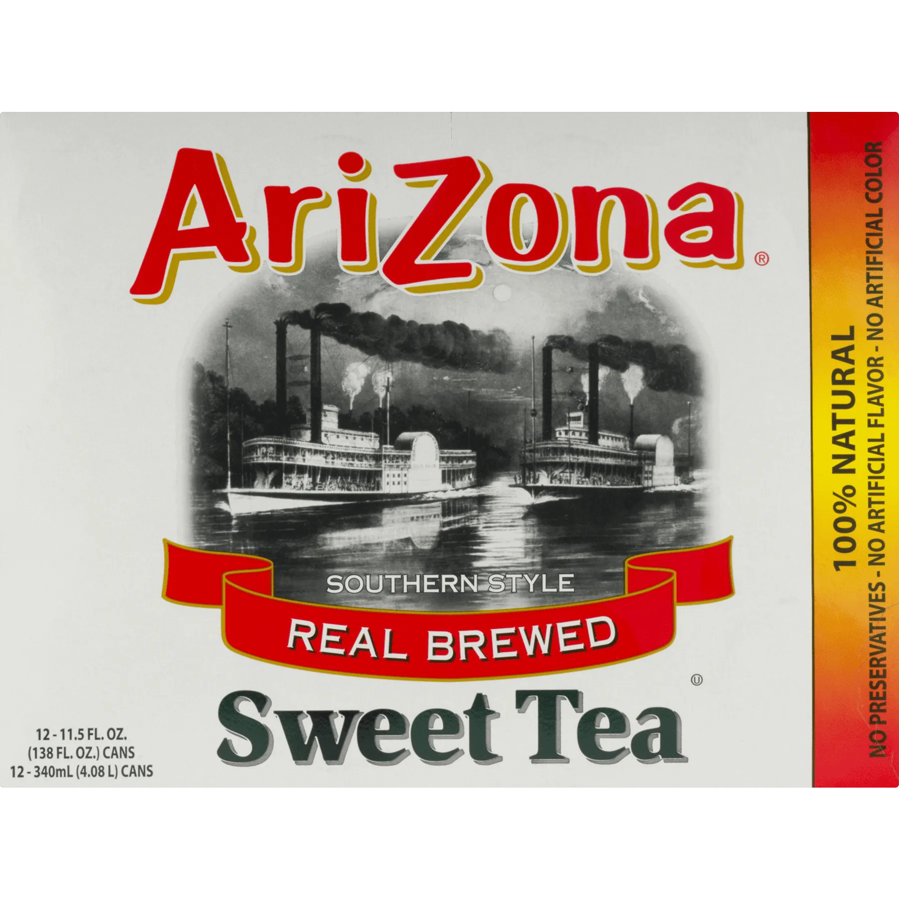 (12 Cans) Arizona Southern Style Real Blend Sweet Tea, 11.5 fl oz