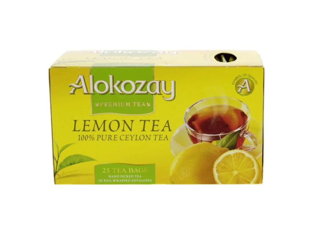 Alokozay Lemon Tea - 25 Tea Bags in Foil Wrapped