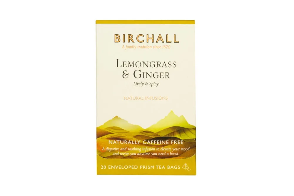 Birchall Lemongrass & Ginger Prism Enveloped Tea