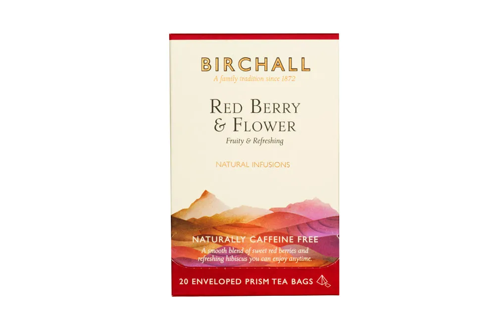 Birchall Red Berry & Flower Prism Enveloped Tea