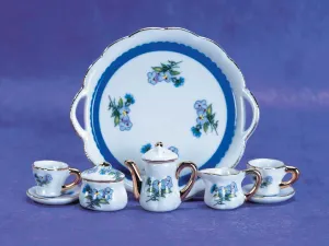 Blue Floral Tea Set