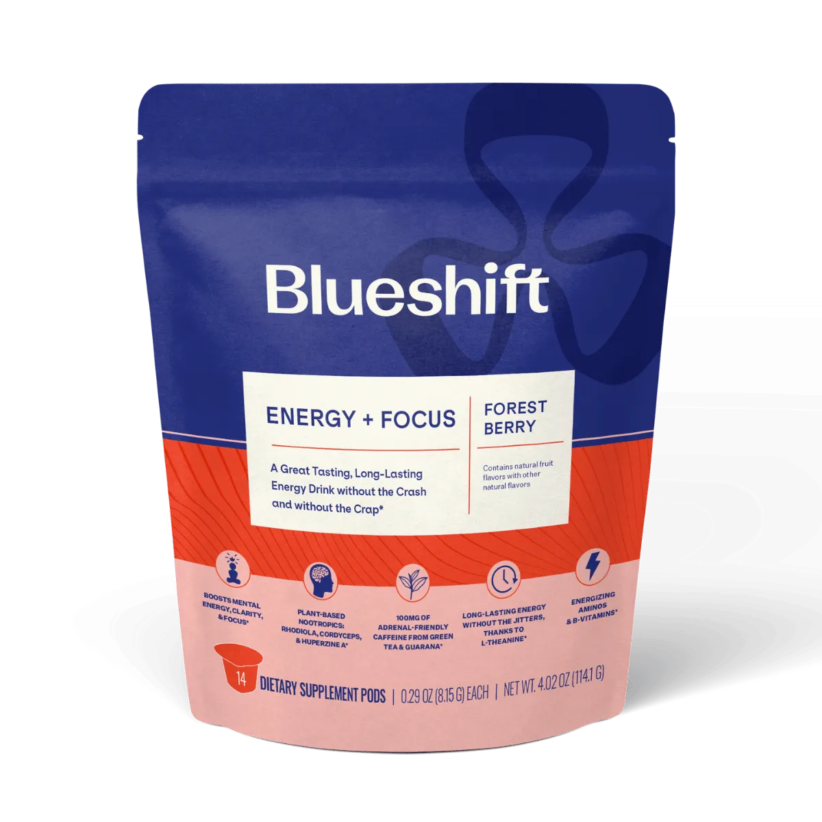 Blueshift Nutrition - Energy   Focus: Forest Berry / 14 pack