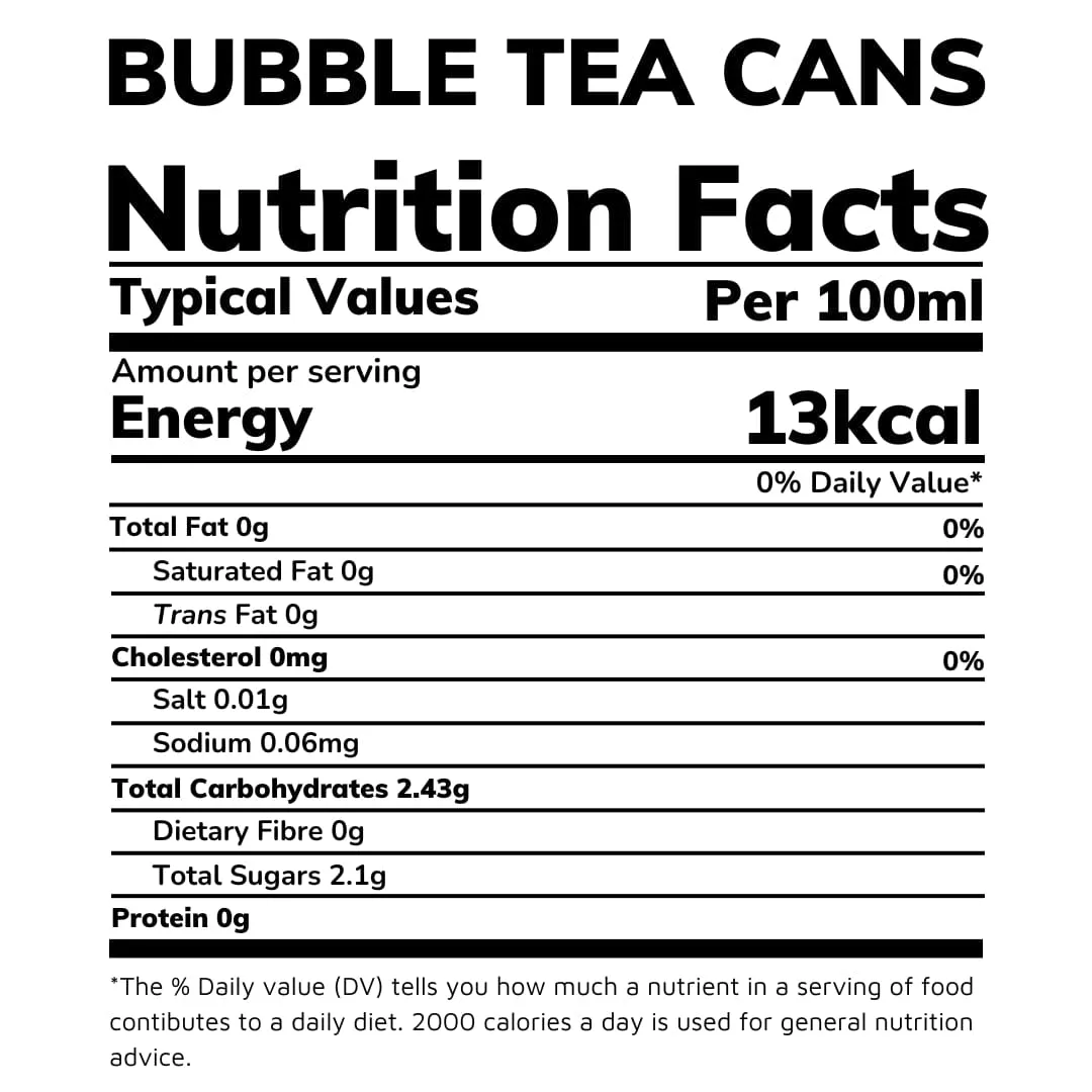 Bubble Tea Cans | Autumn Series - Mixed 5 Pack (350ml)