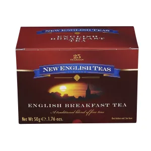 Classic English Breakfast Tea 25 Individually Wrapped Teabags