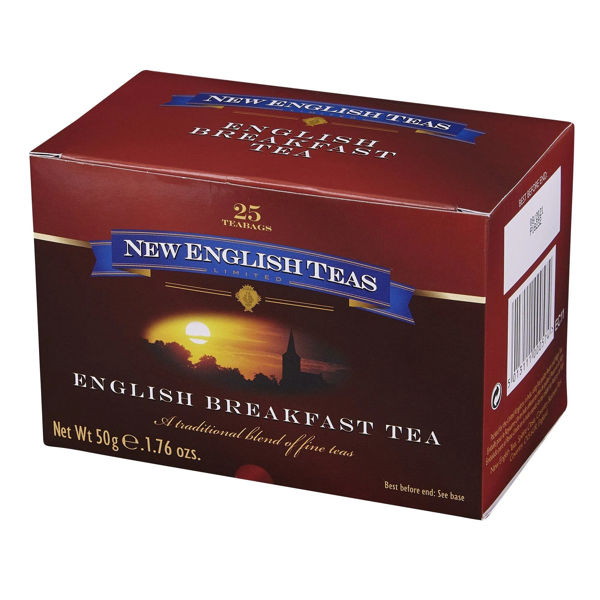 Classic English Breakfast Tea 25 Individually Wrapped Teabags