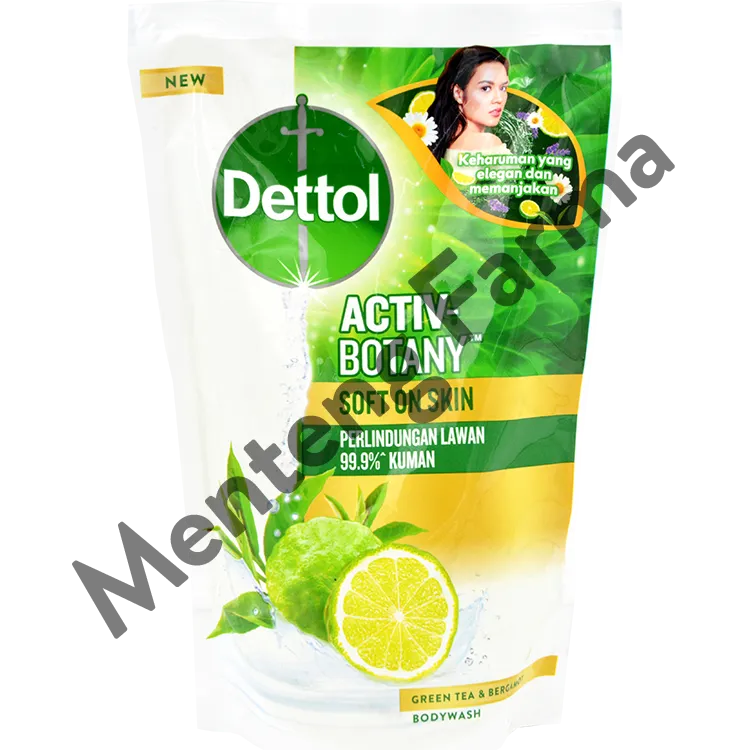 Dettol Sabun Mandi Cair Activ-Botany Green Tea Bergamot 370 Gr