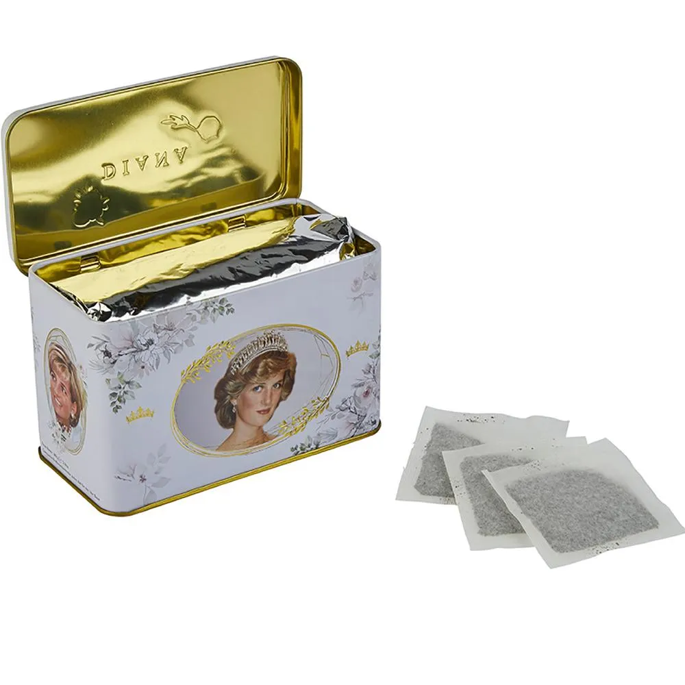 Diana Princess Of Wales English Breakfast Tea Tin With 40 Teabags