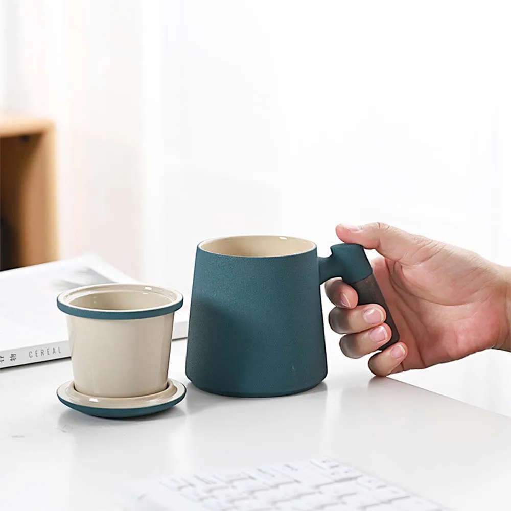 Elegant Creative Ceramic Tea Mug with Filter