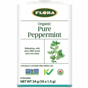 Flora Organic Pure Peppermint Tea 16ct