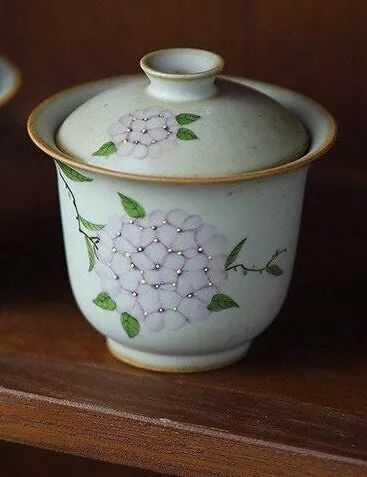 Gohobi Hand-painted Floral Gaiwan