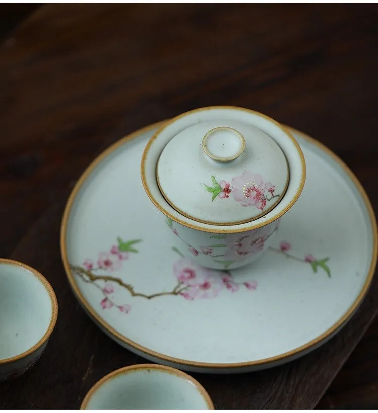 Gohobi Hand-painted Floral Gaiwan