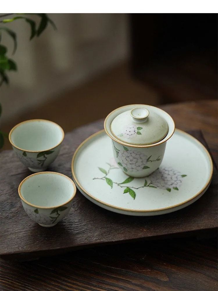 Gohobi Hand-painted Floral Gaiwan