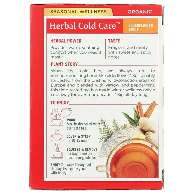 Herbal Cold Care Tea - Elderflower Spice