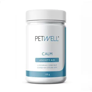 PetWell Calm Natural Anxiety Aid Supplement for Dogs and Cats 125g