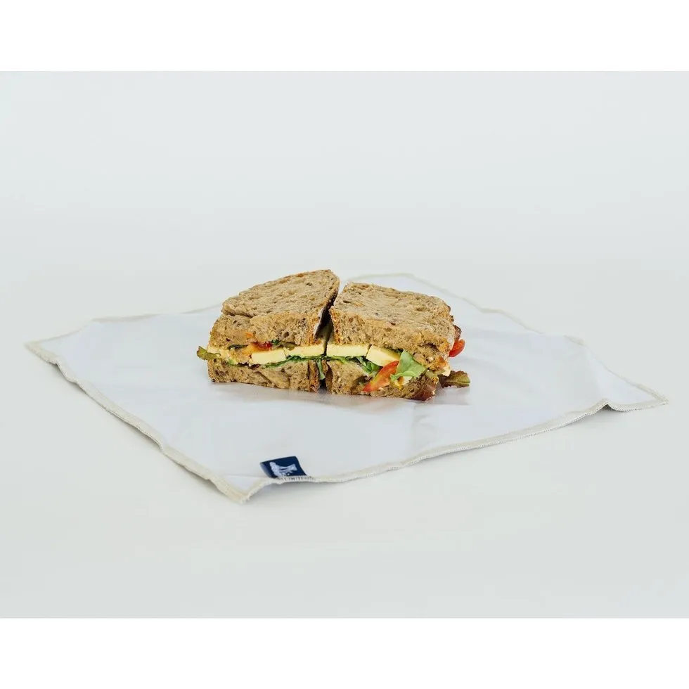 Pure Linen Re-useable Sandwich Wrap - Honey Bee Design