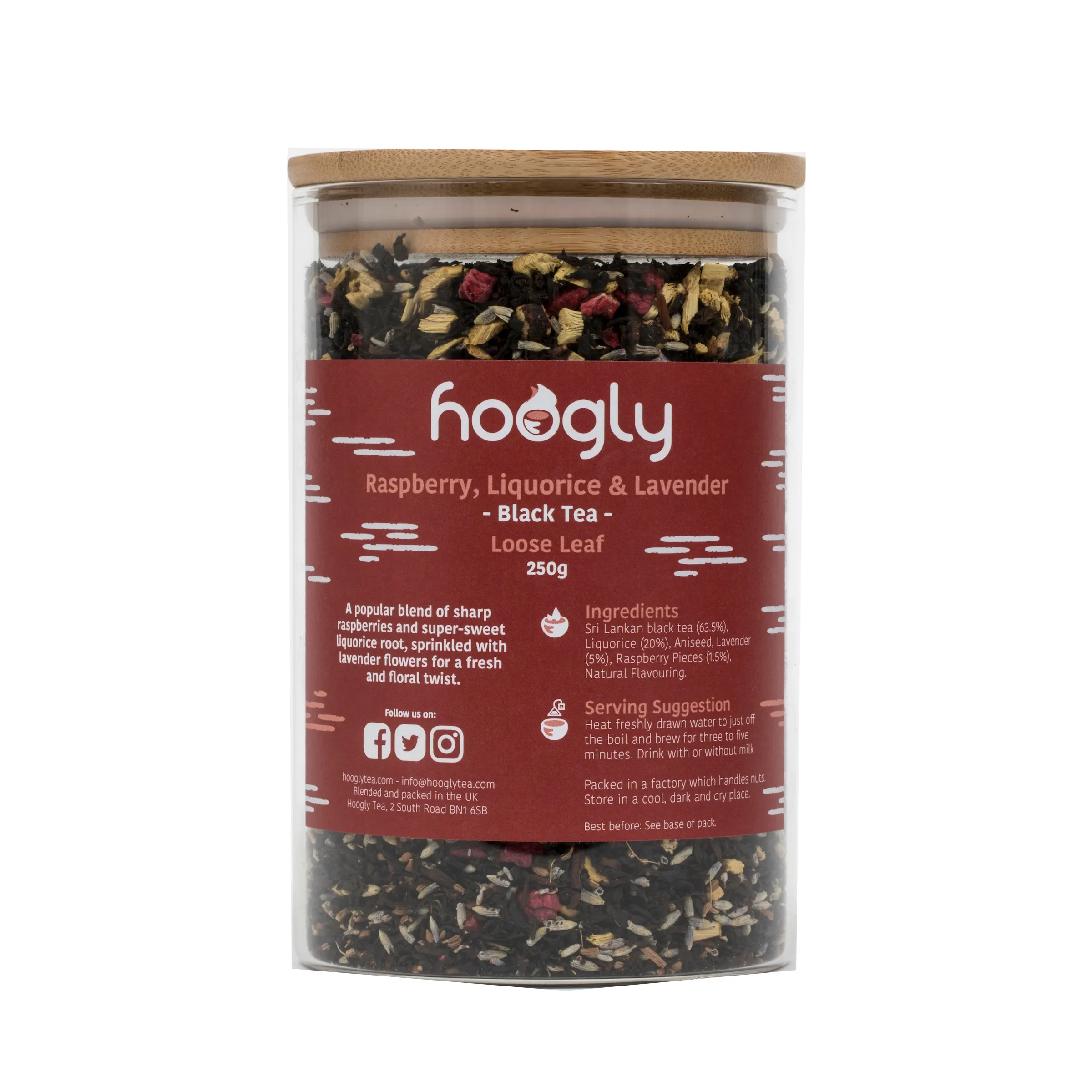 Raspberry, Liquorice & Lavender - Refill bag 250g Loose Leaf