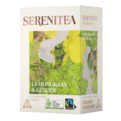 Serenitea Lemongrass & Ginger 25 Pyramid Tea Bags