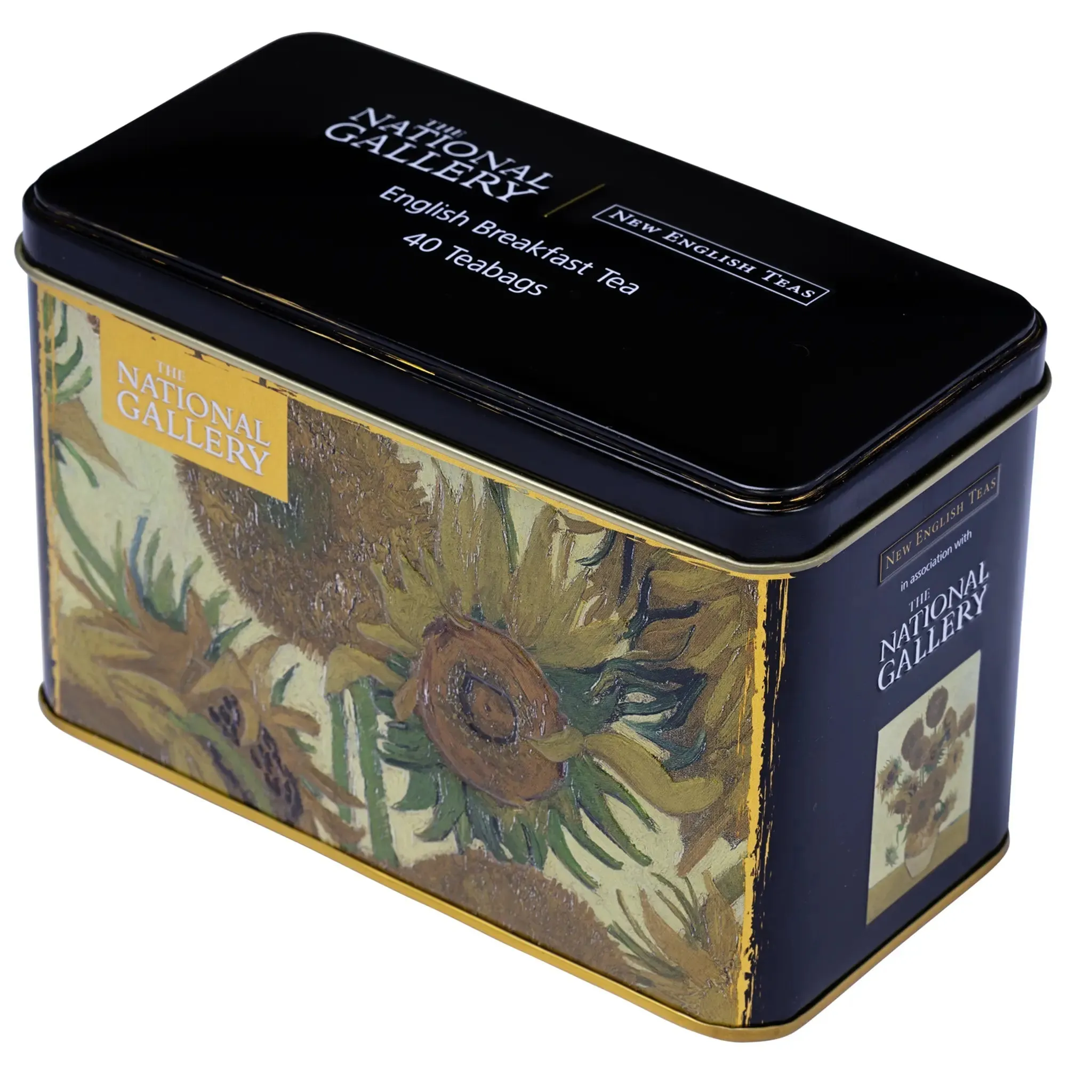 Sunflowers by Vincent Van Gogh - Classic Tea Tin - 40 English Breakfast Teabags