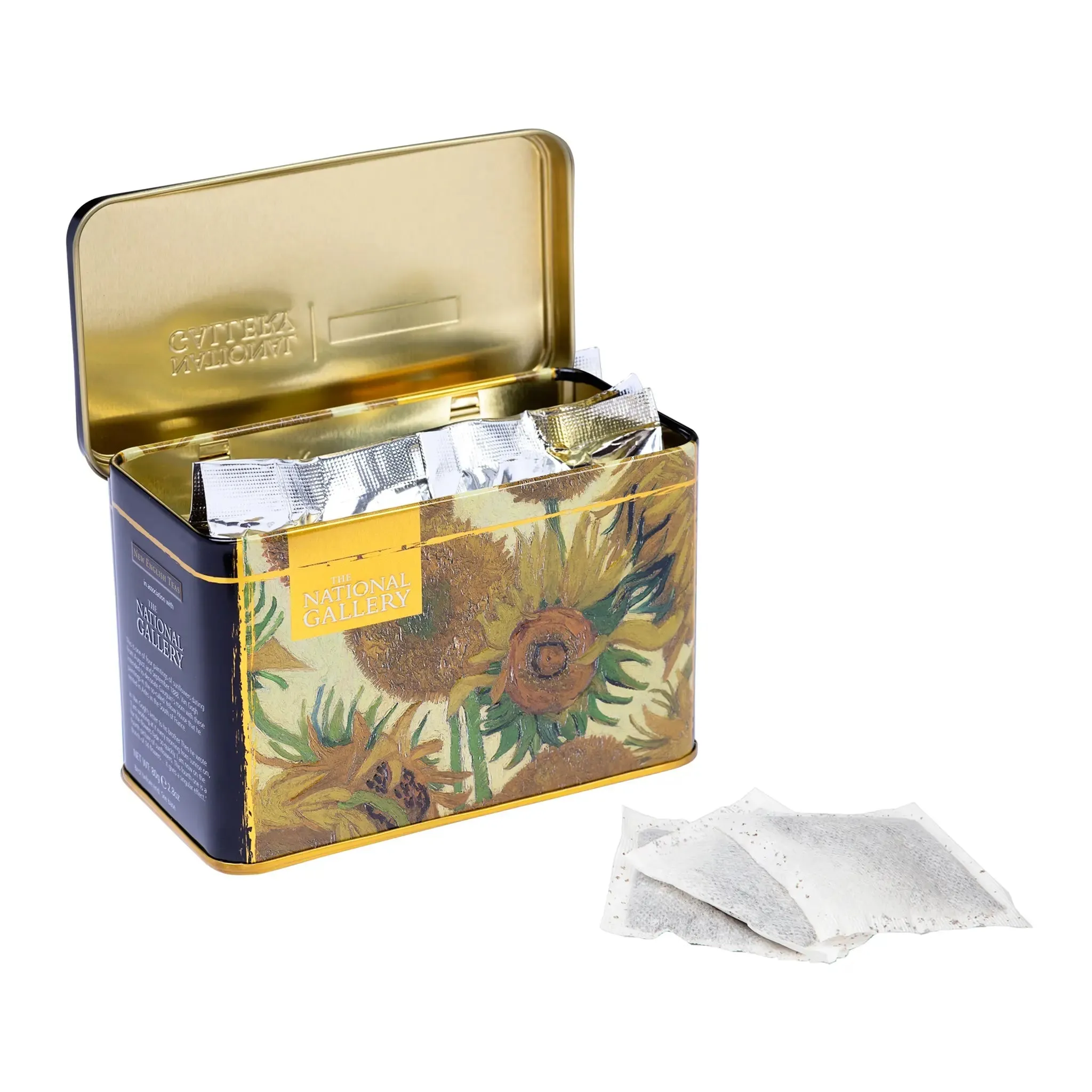 Sunflowers by Vincent Van Gogh - Classic Tea Tin - 40 English Breakfast Teabags