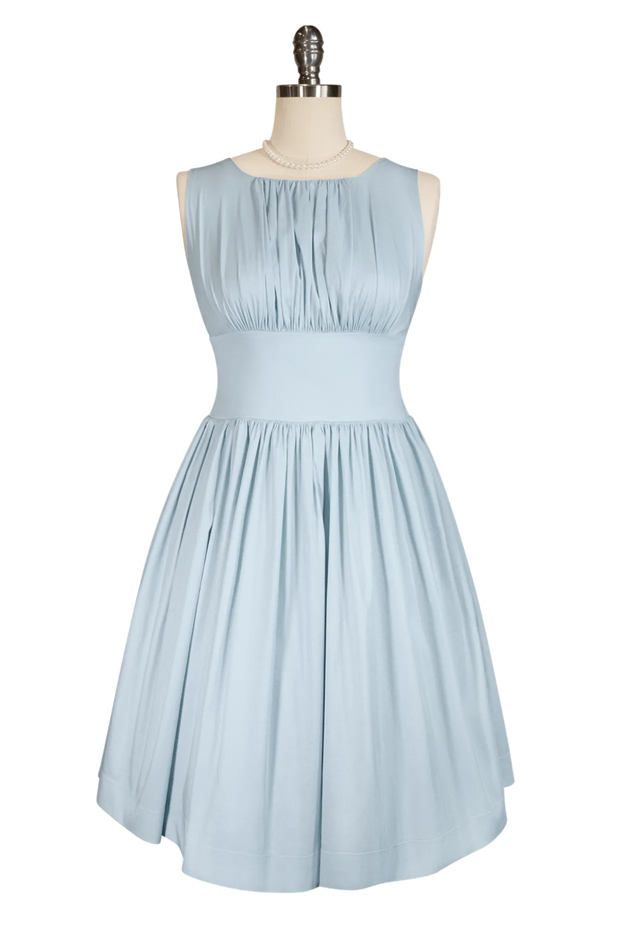 Tea Rose Classic Dress (Blue)