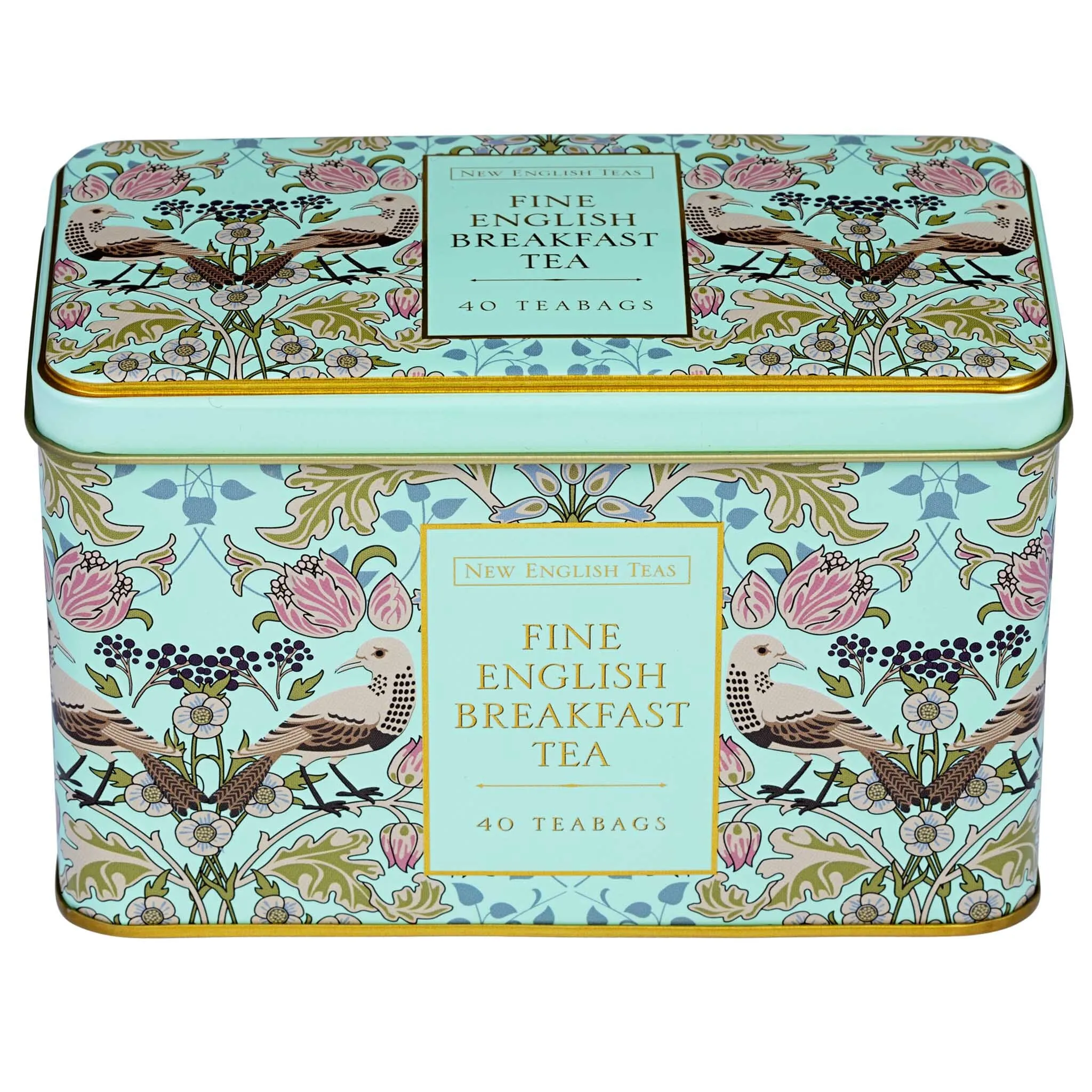 The Song Thrush Classic Tea Tin - Mint Green