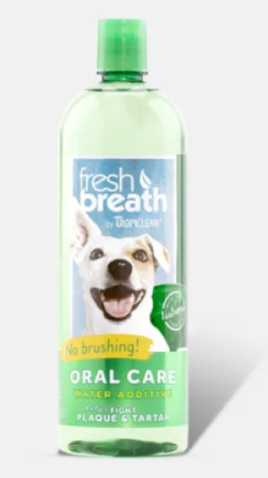 Tropiclean Fresh Breath Oral Care Water Additive For Dogs