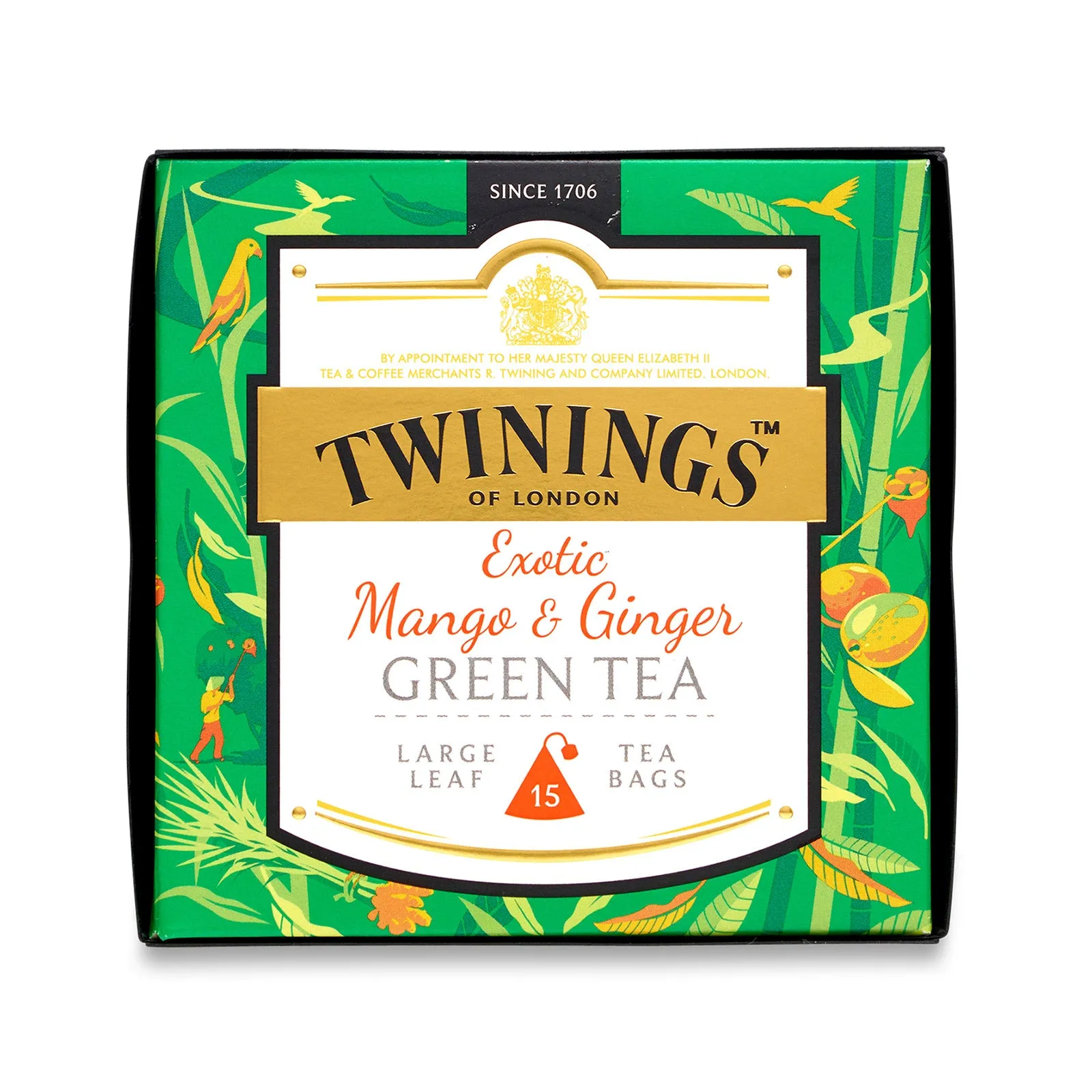 Twinings Discovery Mango & Ginger Green Tea - 15 Pyramid Bags