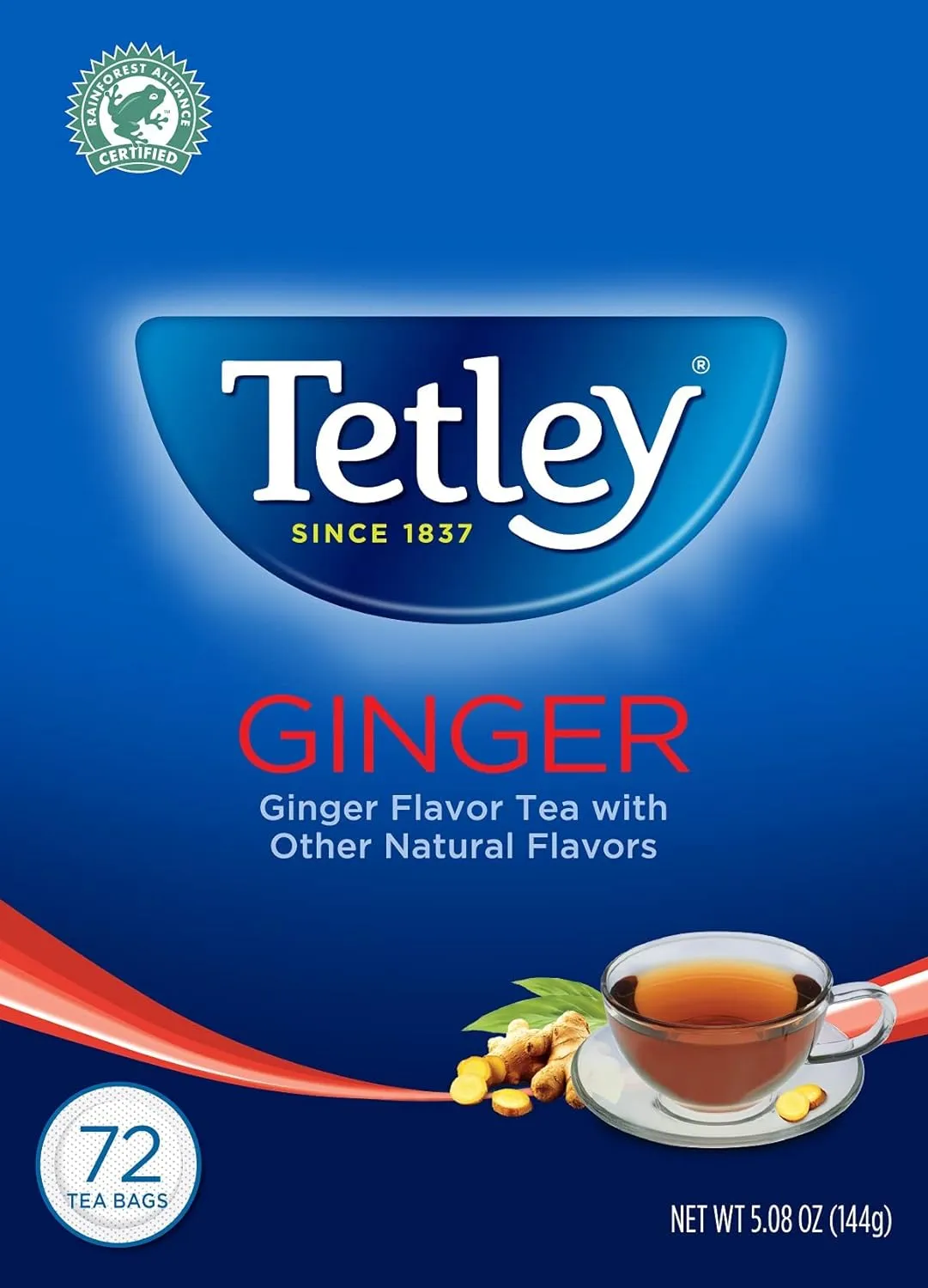 Wholesale Tetley Ginger Tea - 144gm x 12pcs