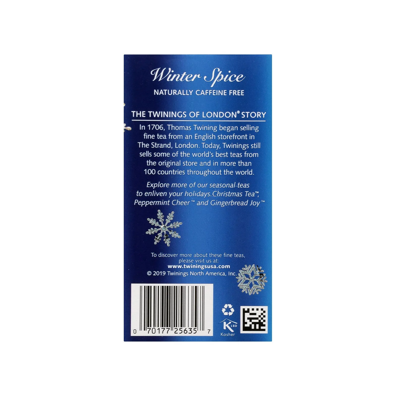 Winter Spice (International Blend) - 20 Envelopes