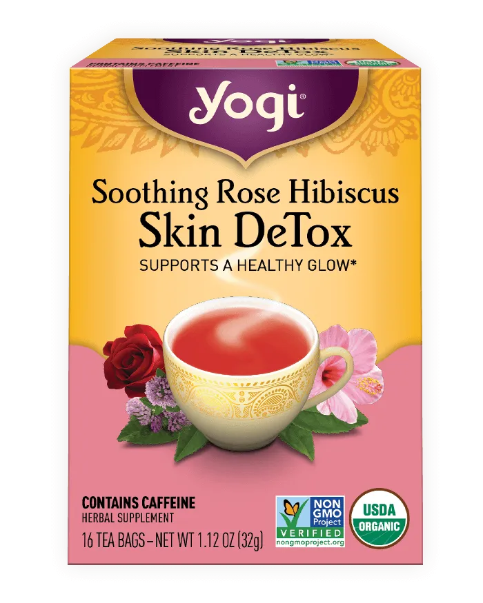 Yogi® Soothing Rose Hibiscus Skin DeTox Tea